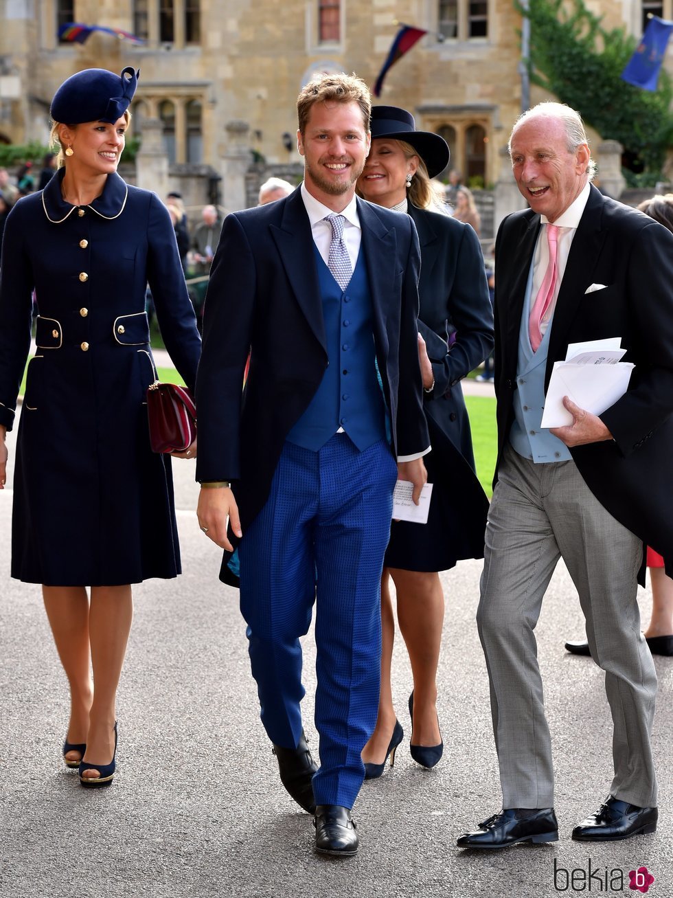 Sam Branson en la boda de Eugenia de York y Jack Brooksbank