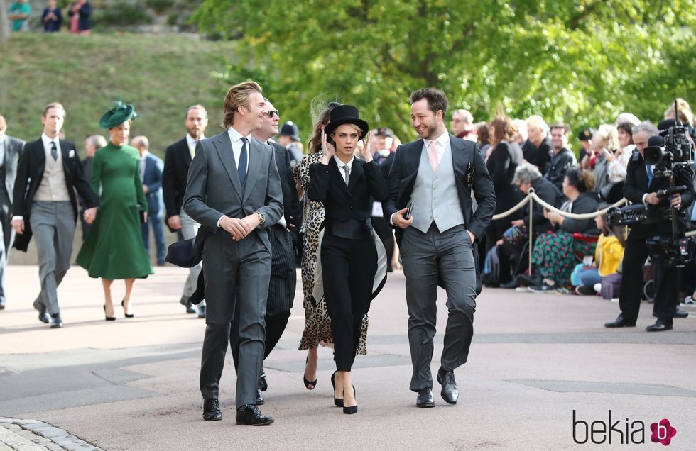 Cara Delevingne en la boda de Eugenia de York y Jack Brooksbank