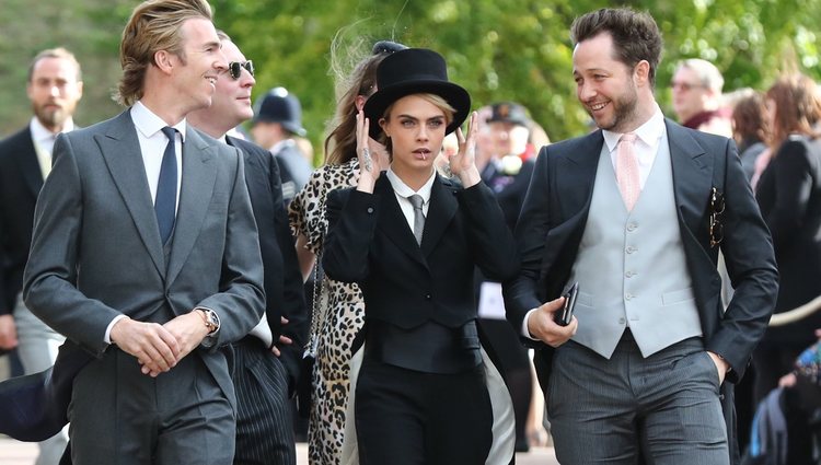 Cara Delevingne en la boda de Eugenia de York y Jack Brooksbank