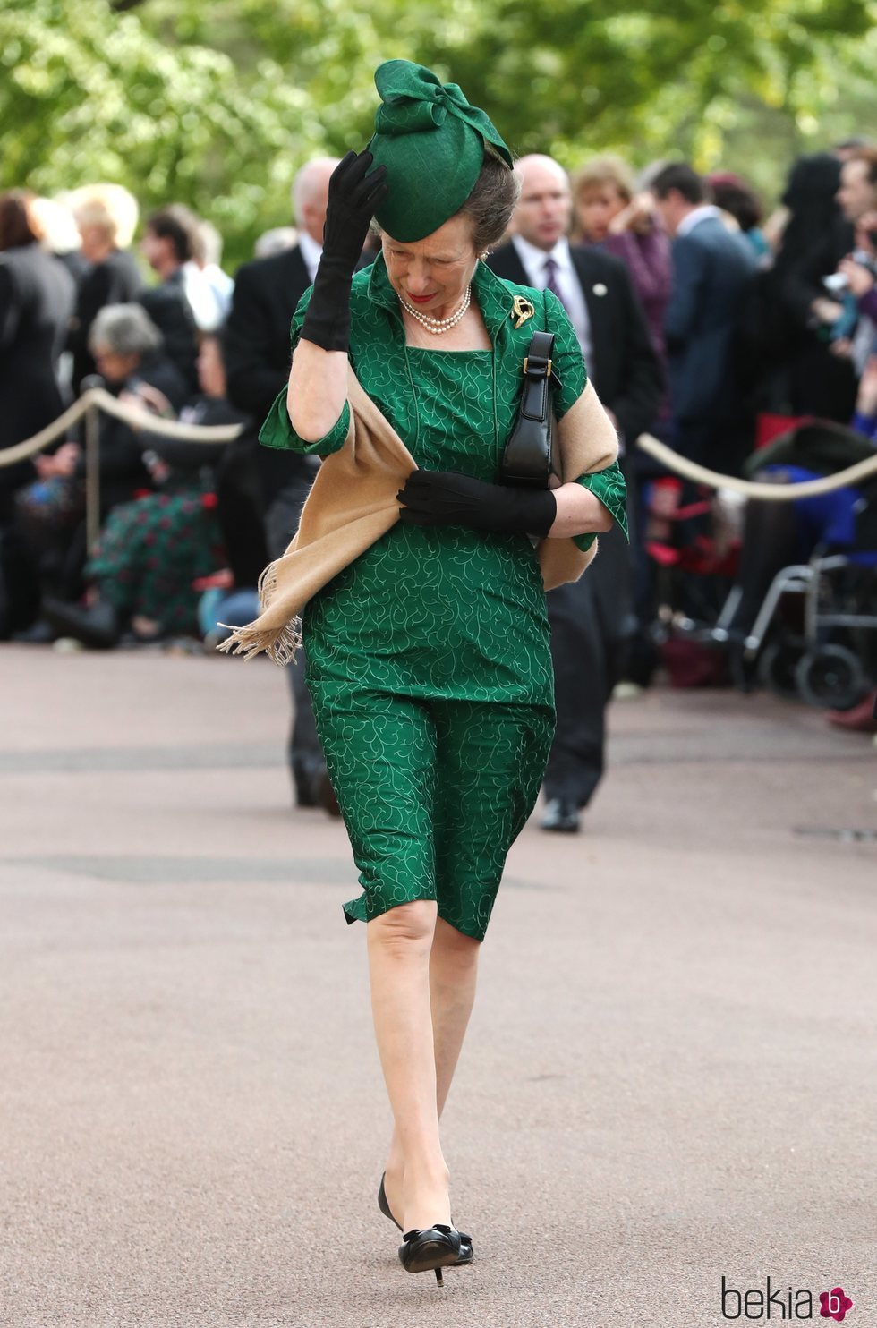 La Princesa Ana en la boda de Eugenia de York y Jack Brooksbank