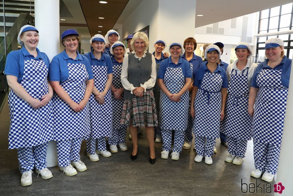 La Duquesa de Cornualles visitando el campus de Alford en Aberdeenshire