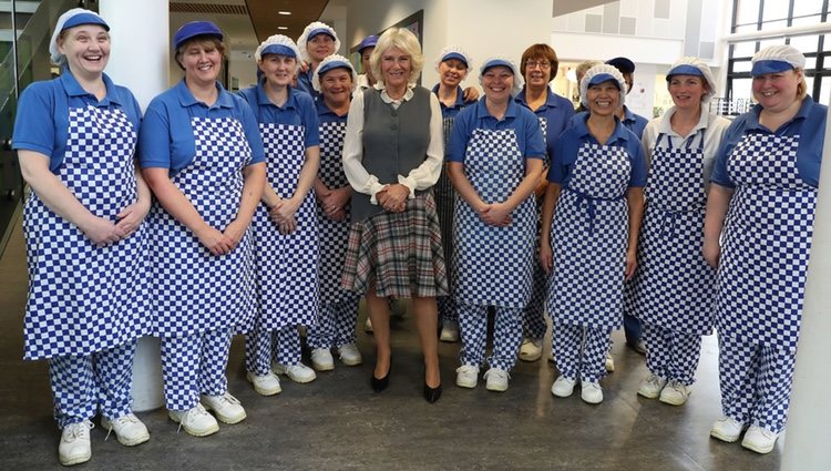 La Duquesa de Cornualles visitando el campus de Alford en Aberdeenshire