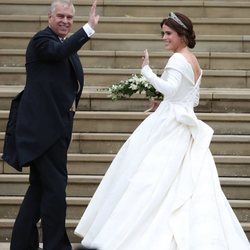 Eugenia de York llega a su boda con el Duque de York