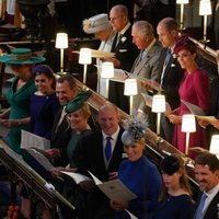 La Familia Real Británica y Pablo de Grecia en la boda de Eugenia de York y Jack Brooksbank