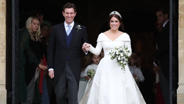 Eugenia de York y Jack Brooksbank en su boda