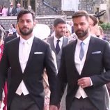 Ricky Martin y Jwan Yosef en la boda de Eugenia de York y Jack Brooksbank