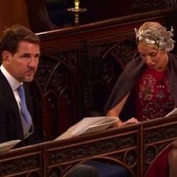 Pablo de Grecia y Olympia de Grecia en la boda de Eugenia de York y Jack Brooksbank