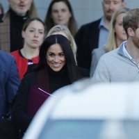 Meghan Markle y el Príncipe Harry durante una visita oficial en Australia