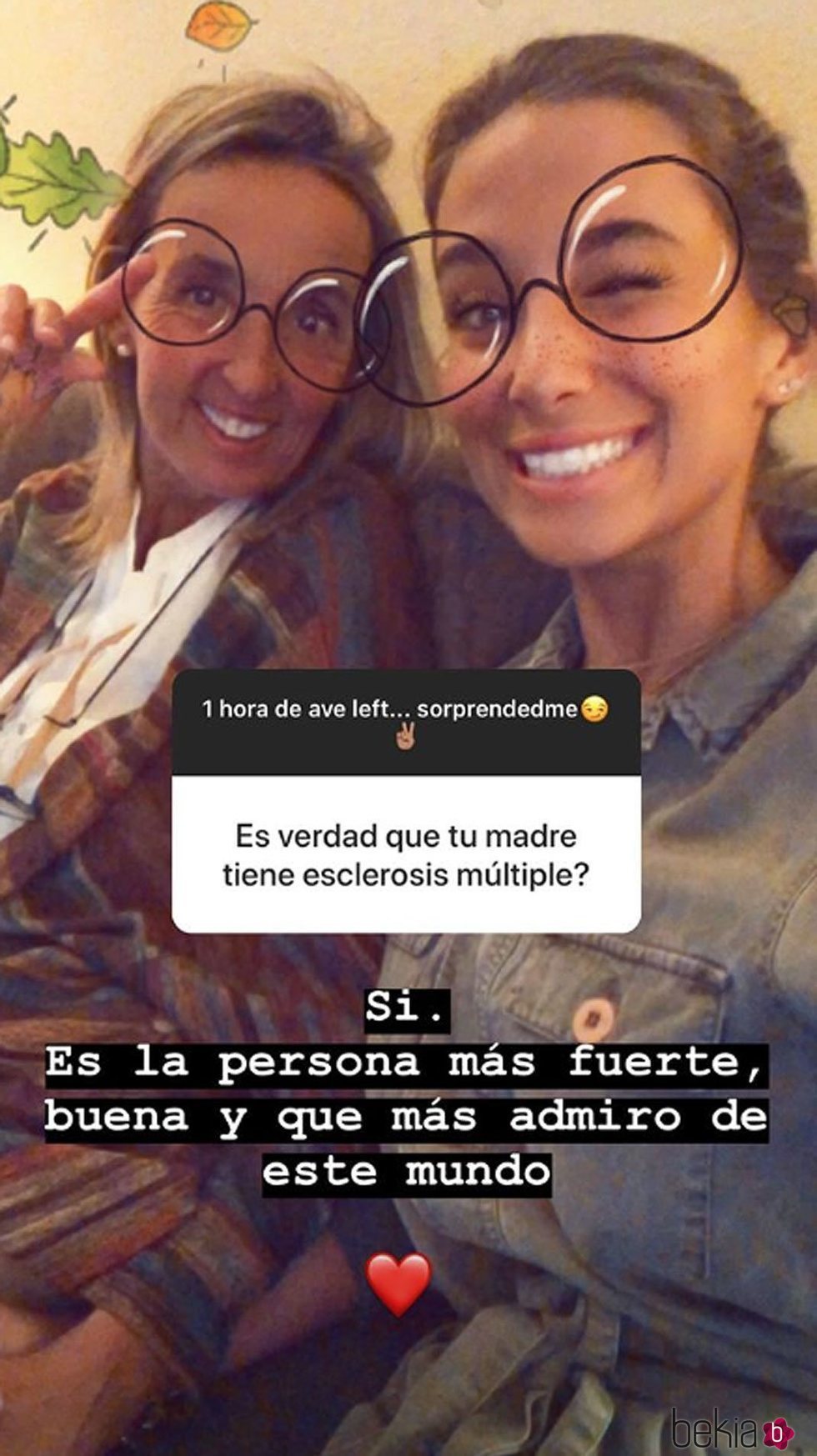 María Pombo y su madre