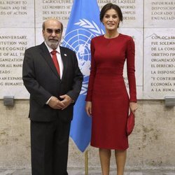 La Reina Letizia con el Director General de la FAO