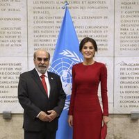 La Reina Letizia con el Director General de la FAO