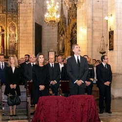 Los Reyes Felipe y Letizia en el funeral por las víctimas de las inundaciones en Mallorca