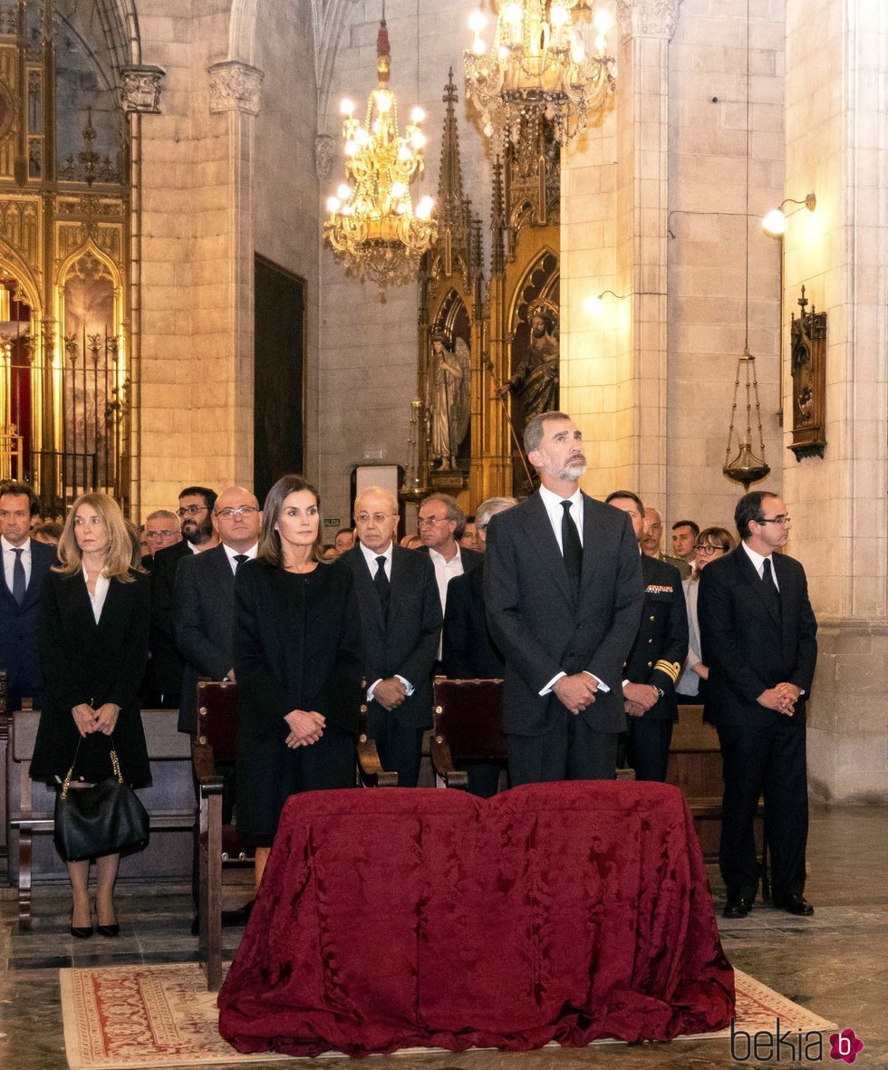 Los Reyes Felipe y Letizia en el funeral por las víctimas de las inundaciones en Mallorca