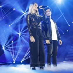 María y Miki durante su actuación en la Gala 4 de 'OT 2018'