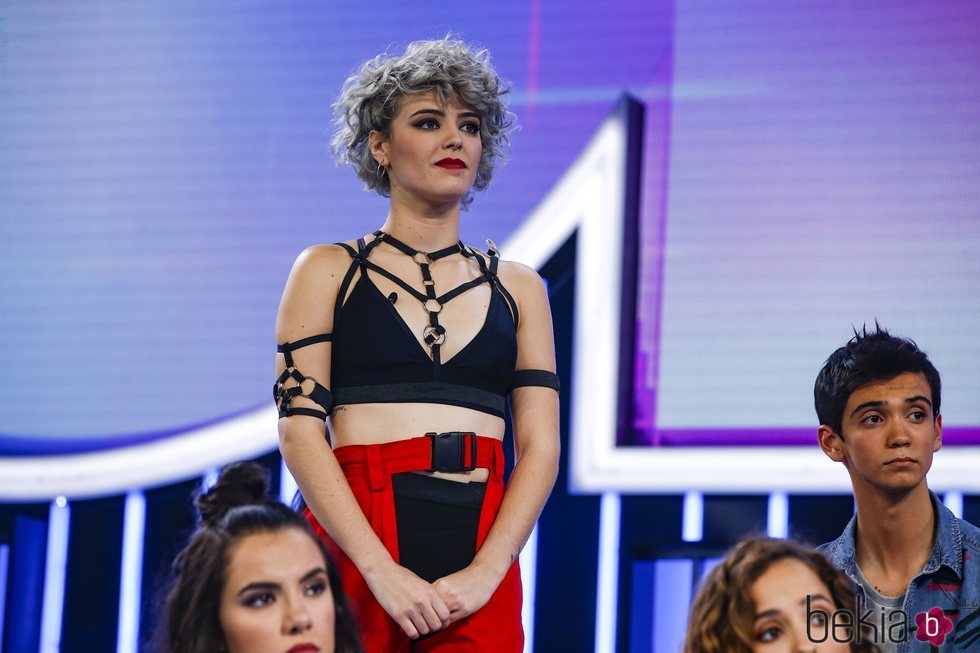 Alba Reche durante la valoración del jurado en la Gala 4 de 'OT 2018'