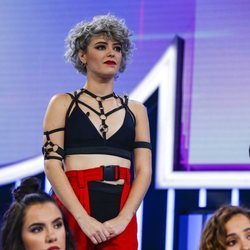 Alba Reche durante la valoración del jurado en la Gala 4 de 'OT 2018'