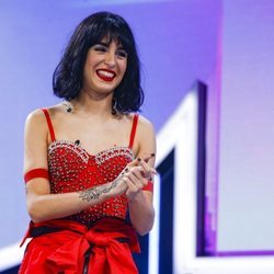 Natalia durante la valoración del jurado en la Gala 4 de 'OT 2018'