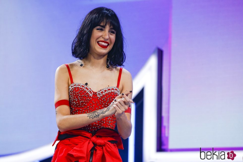 Natalia durante la valoración del jurado en la Gala 4 de 'OT 2018'