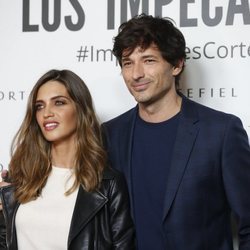 Sara Carbonero y Andrés Velencoso en la presentación de la nueva campaña de Cortefiel