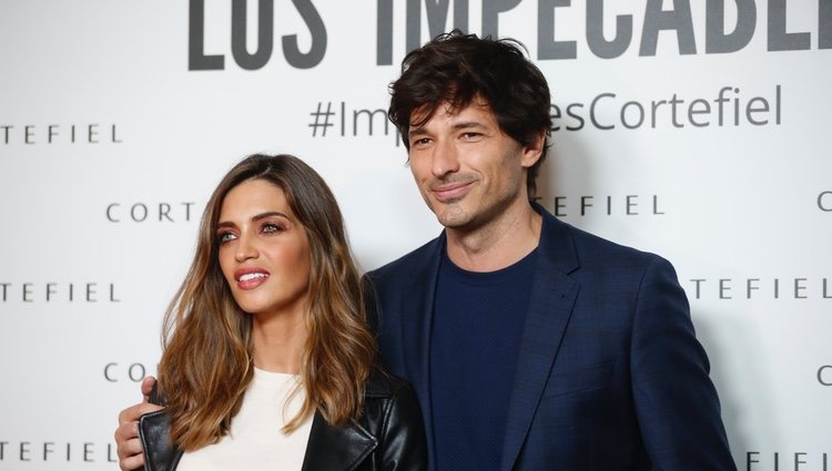 Sara Carbonero y Andrés Velencoso en la presentación de la nueva campaña de Cortefiel