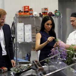 El Príncipe Harry y Meghan Markle en Charcoal Lane en Melbourne