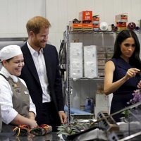 El Príncipe Harry y Meghan Markle en Charcoal Lane en Melbourne