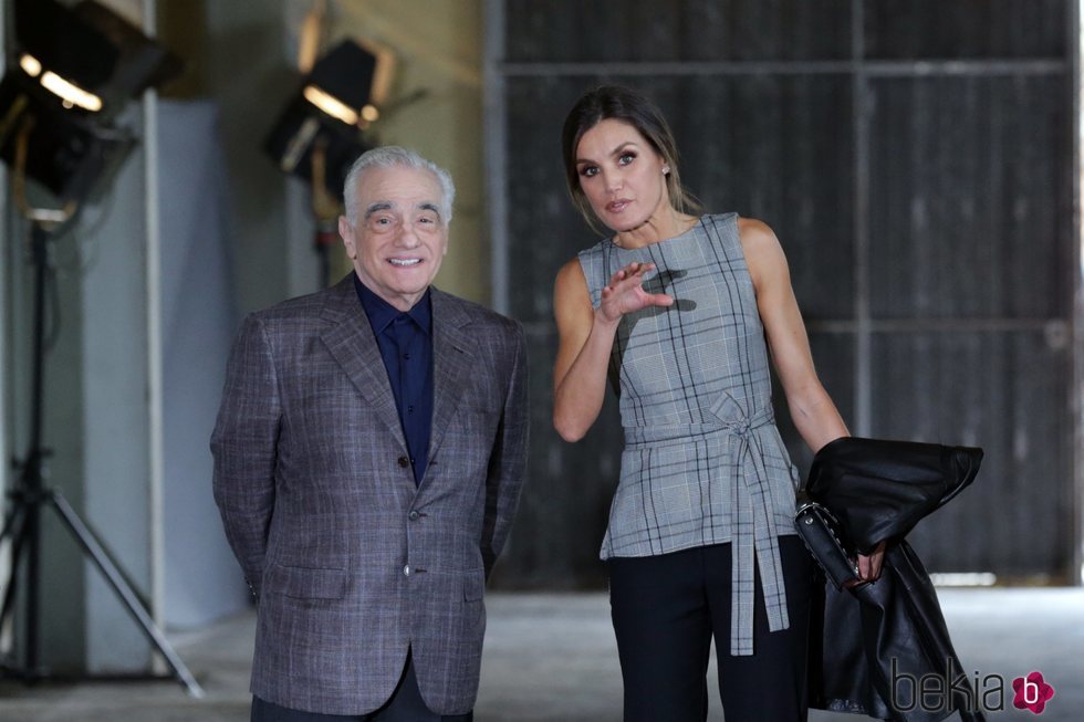 La Reina Letizia y Martin Scorsese en Oviedo