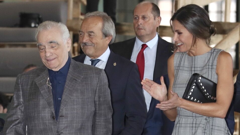 La Reina Letizia aplaude a Martin Scorsese en Oviedo