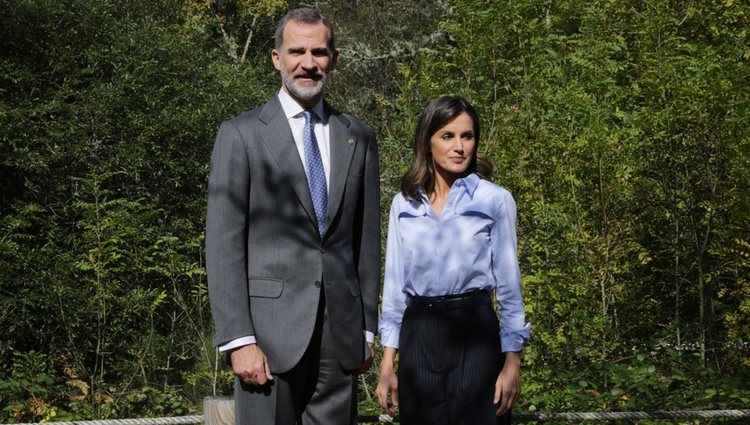 Los Reyes Felipe y Letizia en su visita al Moal para entregar el premio Pueblo Ejemplar 2018