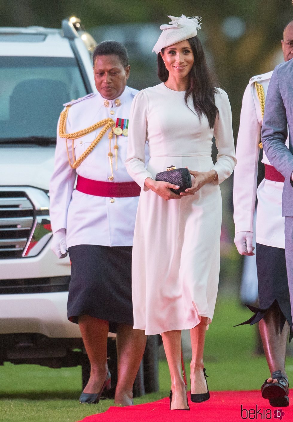 Meghan Markle a su llegada a Fiji