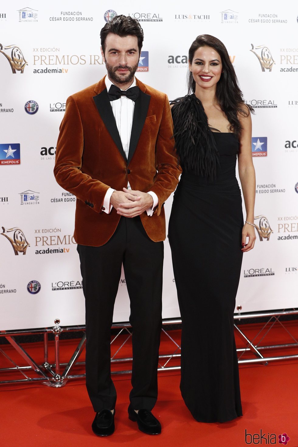 Javier Rey y Jana Pérez en los Premios Iris 2018