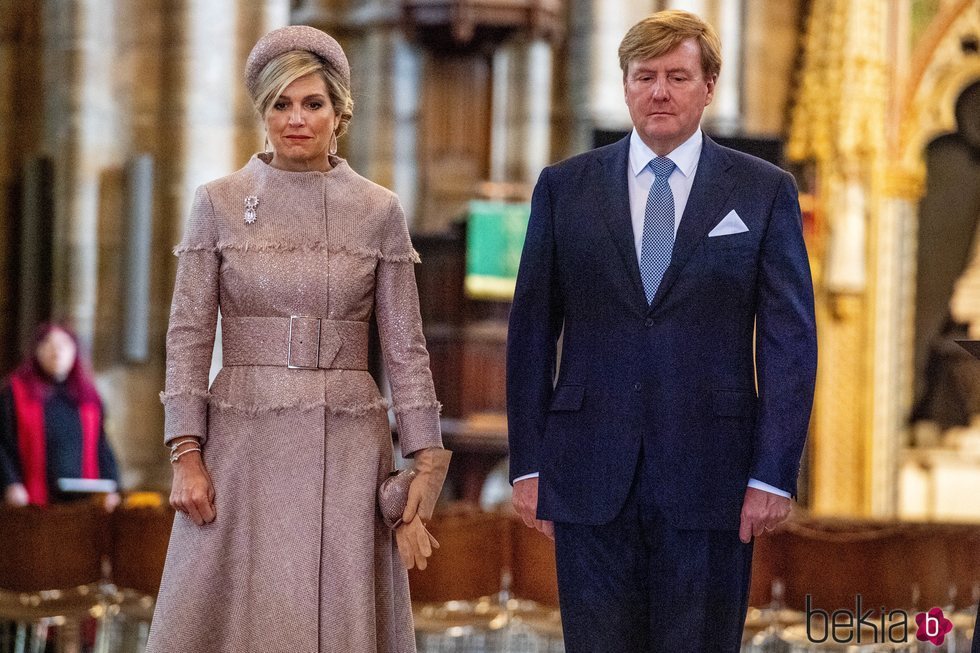 Guillermo Alejandro y Máxima de Holanda en la Abadía de Westminster