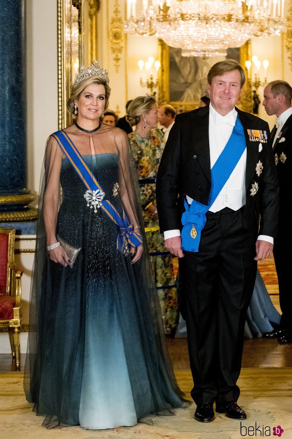 Guillermo Alejandro y Máxima de Holanda en la cena de Estado en su honor en Buckingham Palace