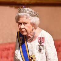 La Reina Isabel en la cena de Estado a Guillermo Alejandro y Máxima de Holanda