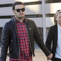 Belén Esteban y Miguel Marco a su llegada a un juicio en Madrid