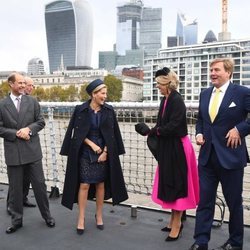 Guillermo Alejandro y Máxima de Holanda y los Condes de Wessex en Londres