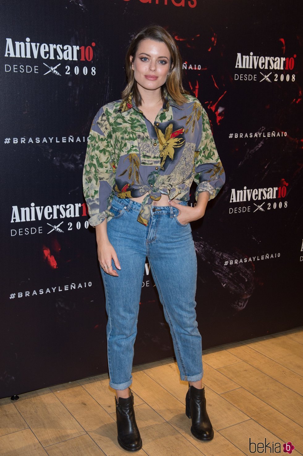 Adriana Torrebejano en el aniversario del restaurante Brasayleña