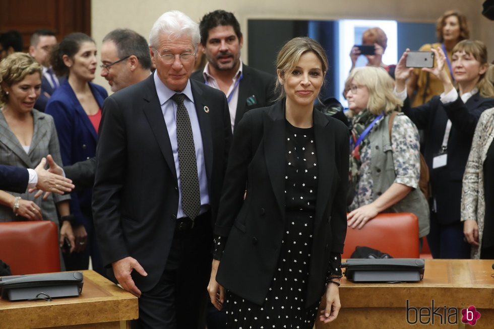 Richard Gere y su mujer Alejandra Silva