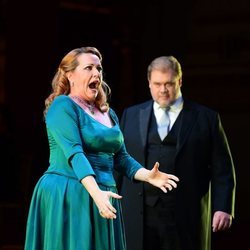 Emily Magee y Stuart Skelton actuando en la gala por el 70 cumpleaños del Príncipe Carlos de Inglaterra