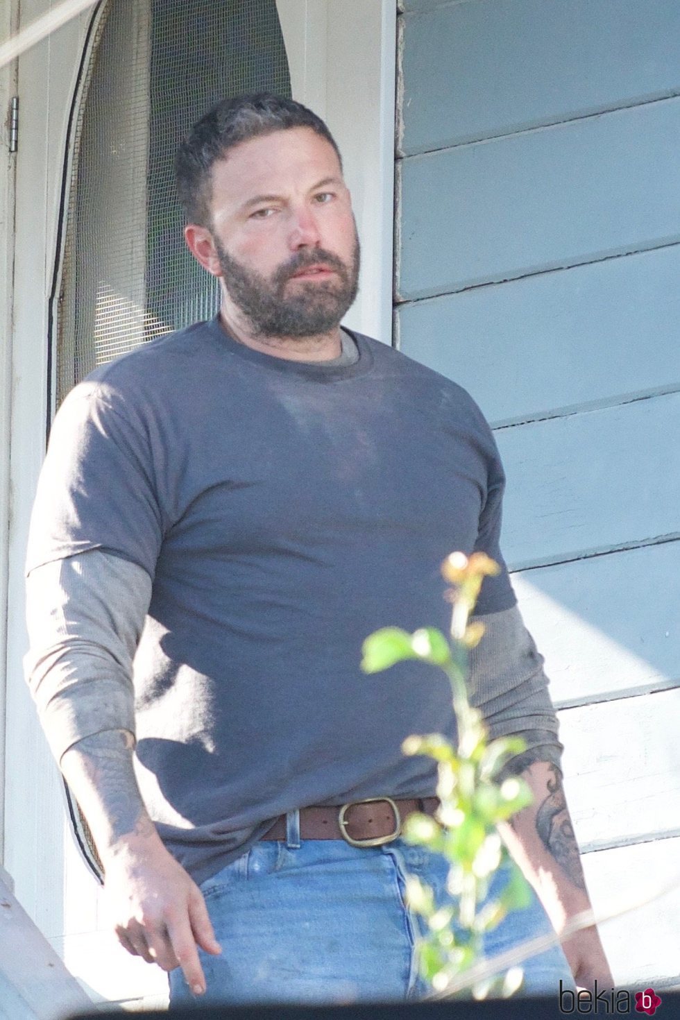 Ben Affleck en el set de rodaje de la serie 'City on a Hill'