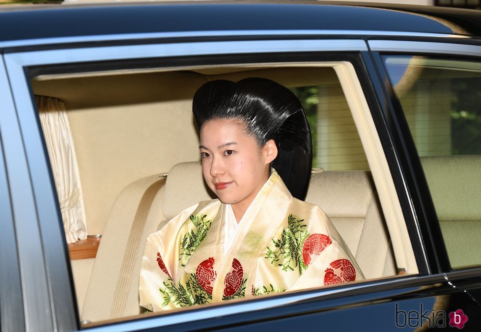 La Princesa Ayako de Japón el día de su boda con el empresario Kei Moriya