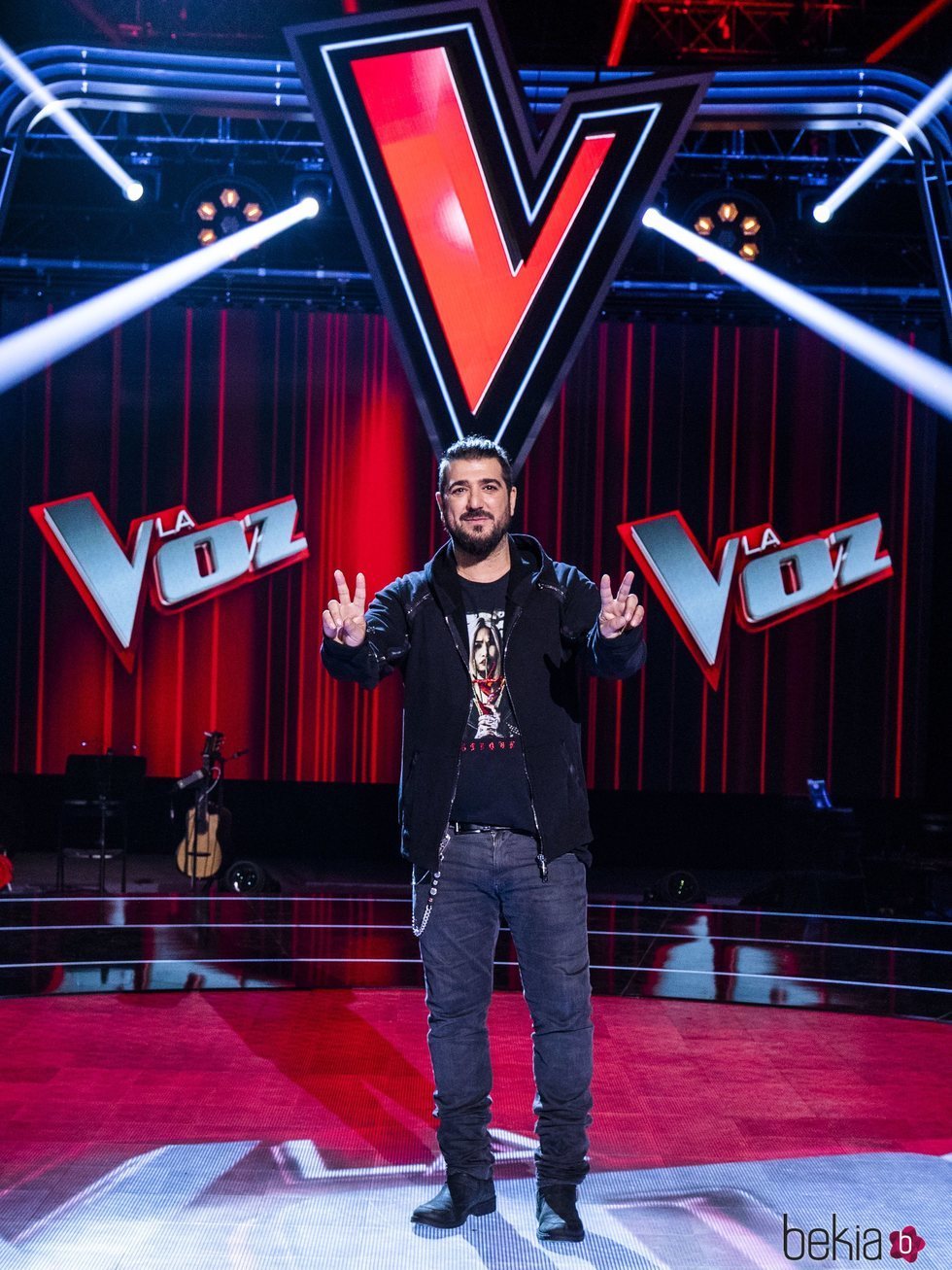 Antonio Orozco en la presentación de 'La Voz'