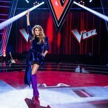 Paulina Rubio en la presentación de 'La Voz'