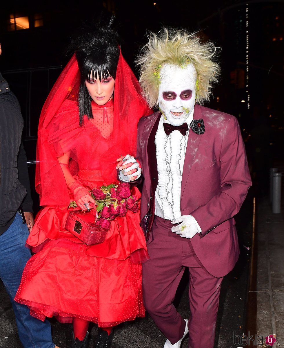 Bella Hadid y The Weeknd en la fiesta de Halloween 2018 de Heidi Klum