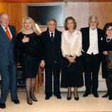 La Reina Sofía en el interior del lugar en el que se celebró el concierto en su honor