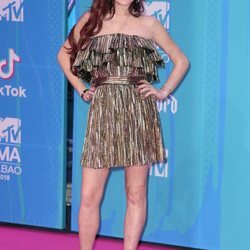 Lindsay Lohan en la alfombra de los MTV EMAs 2018 de Bilbao