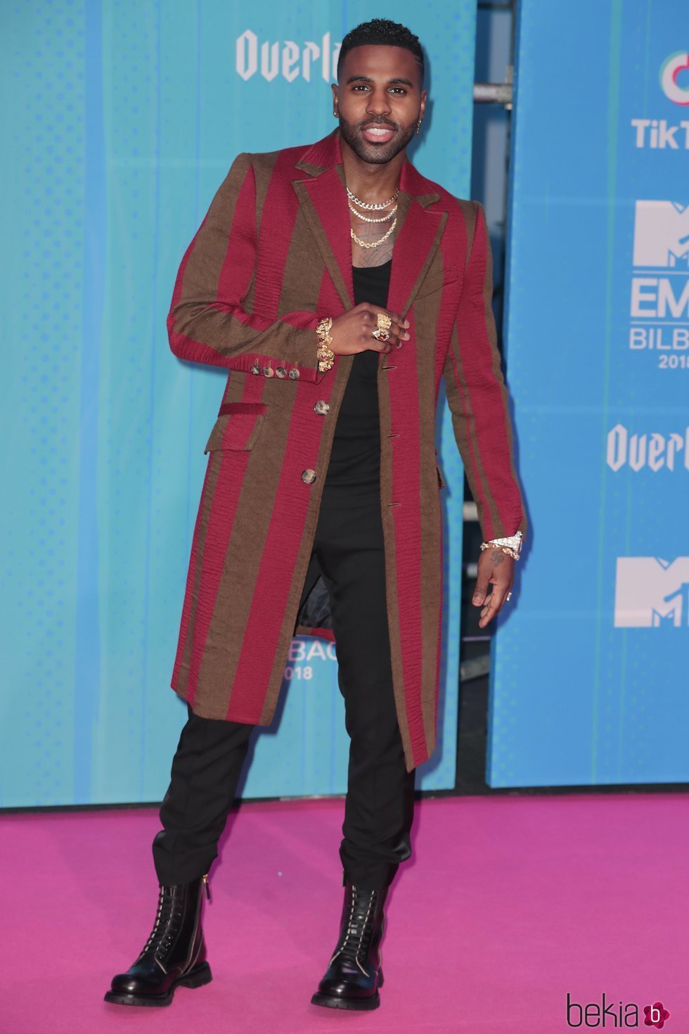 Jason Derulo en la alfombra de los MTV EMAs 2018 de Bilbao