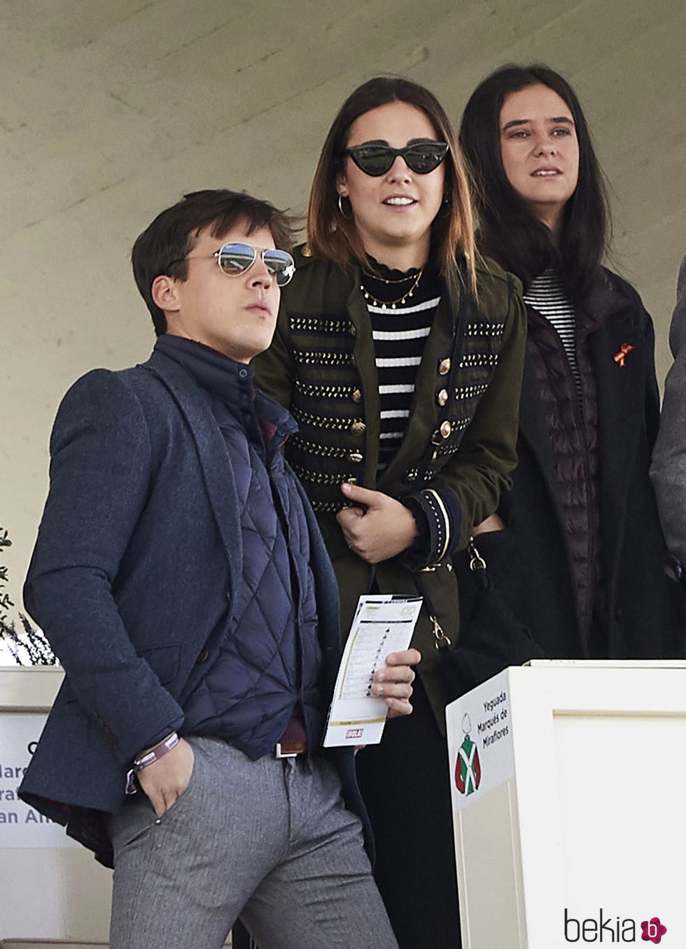 Victoria Federica y Gonzalo Caballero en las carreras de caballos