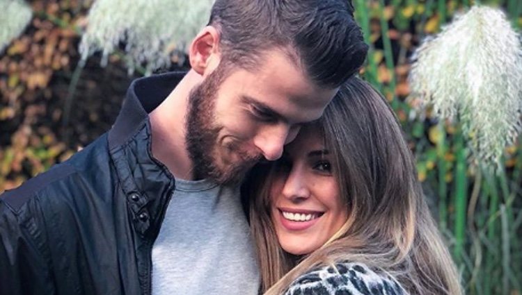 Edurne y David de Gea por su cumpleaños