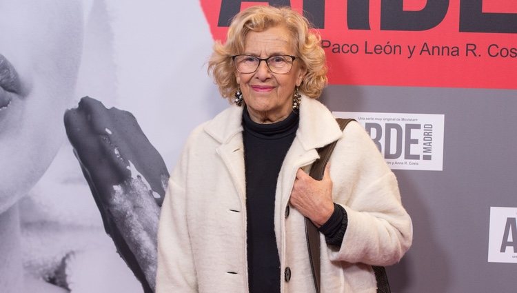 Manuela Carmena en el estreno de 'Arde Madrid'